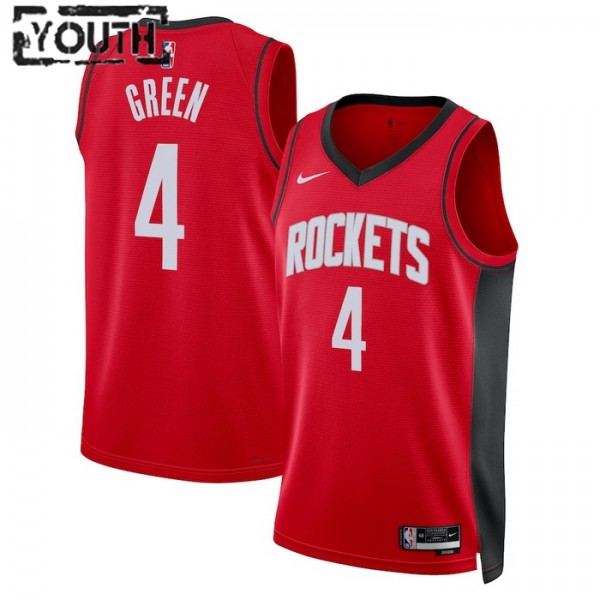 Houston Rockets Trikot Jalen Green 0 Nike 2022-23 Icon Edition Rot Swingman - Kinder
